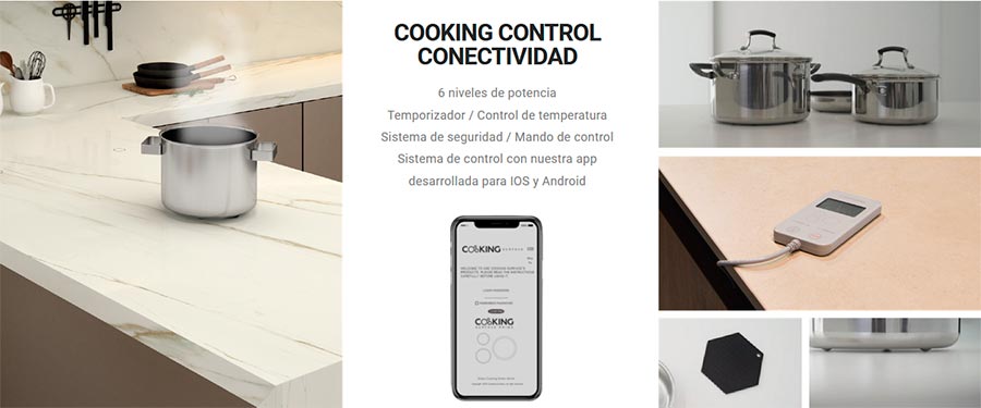 Conectividad Cooking Surface app smartphone